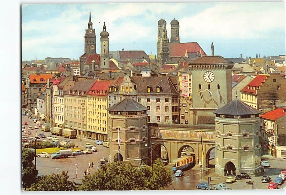 Postcard Das Isartor Munich Germany