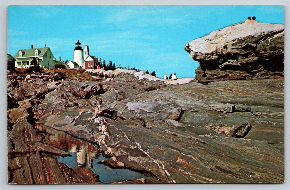 Maine Pemaquid Lighthouse Bristol Peninsula Postcard, C5