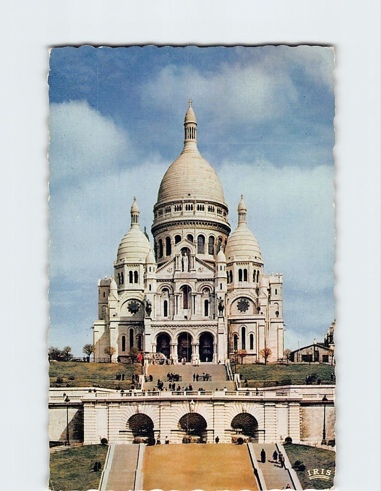 Postcard La Basilique du Sacré Cœur de Montmartre Paris France