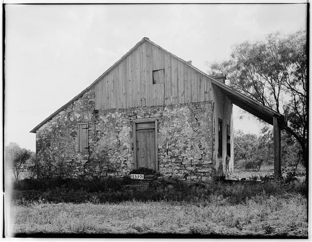 Photo:Historic Stone Cabin House 1900s Rural Building Landscape