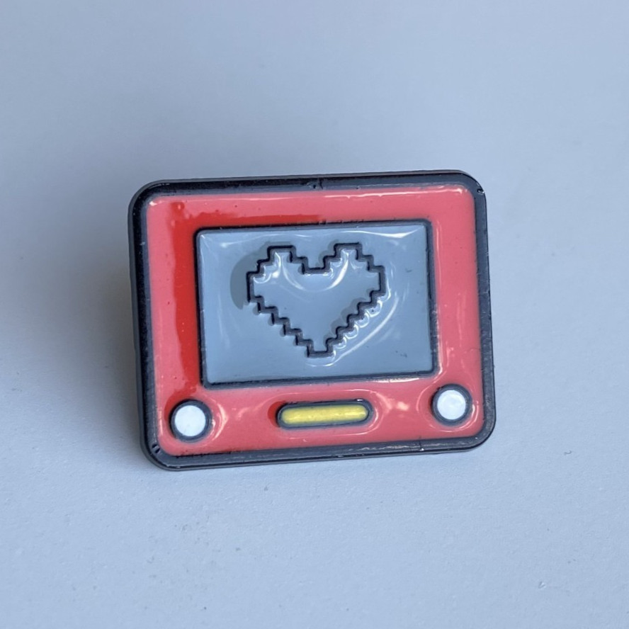 Etch A Sketch Enamel Pin 90s Y2K Nostalgia Retro Nostalgic Funny Novelty Gift