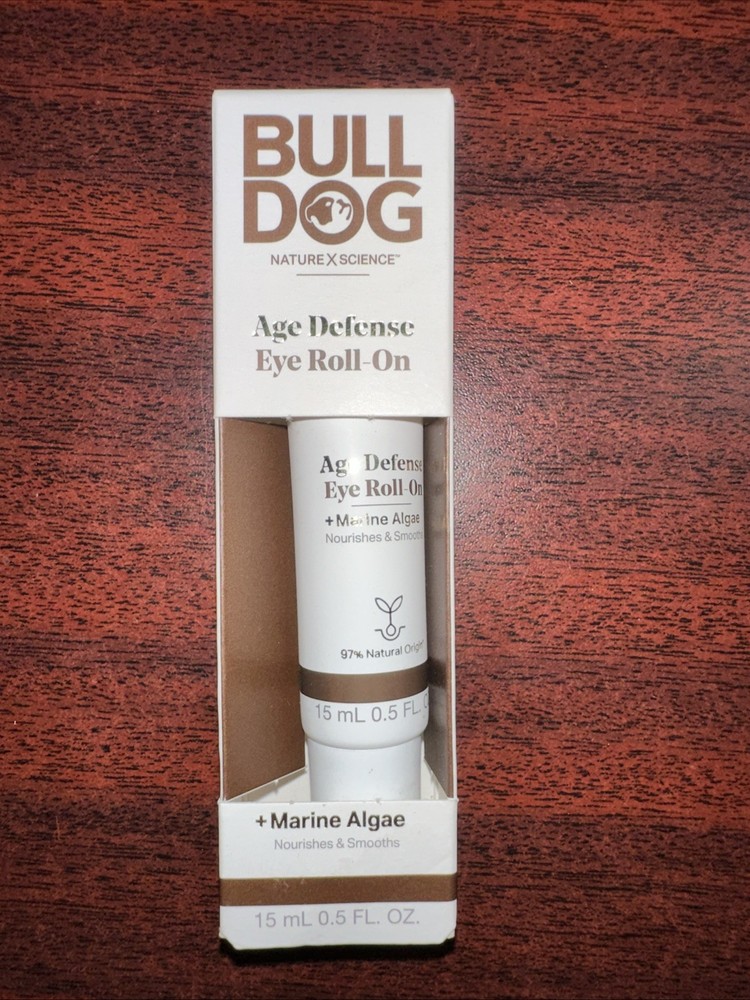 Bulldog Age Defense Eye Roll-On 0.5 oz for Men Dark Circles & Puffiness