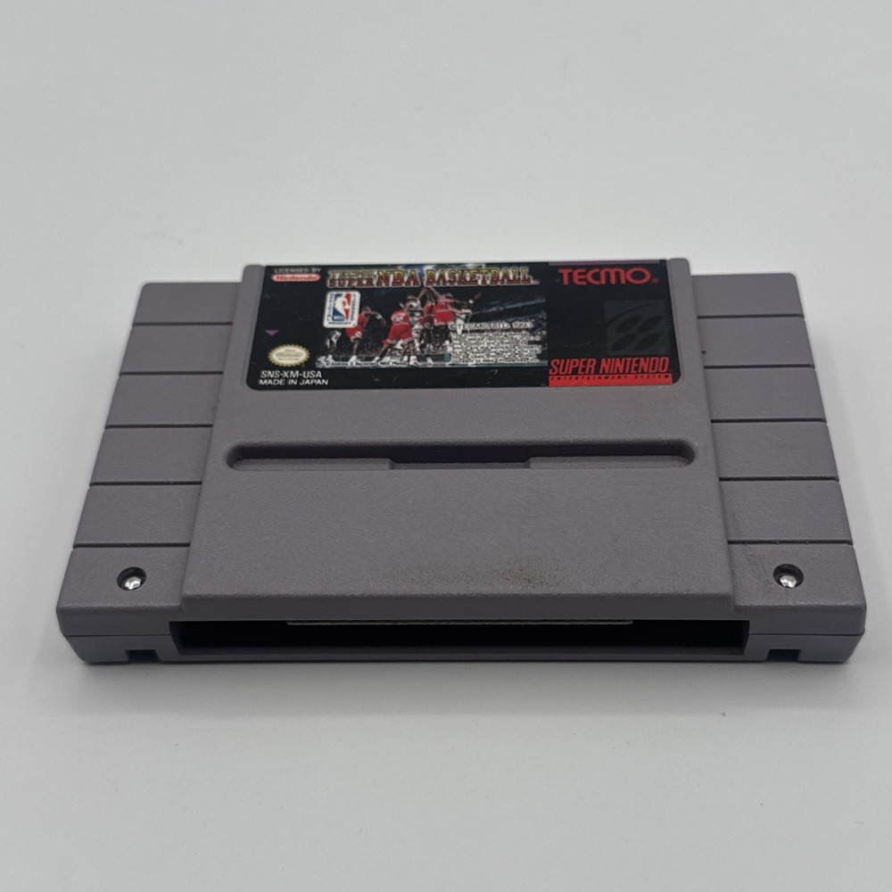 Tecmo Super NBA Basketball SNES Game (Super Nintendo, 1993) Tested