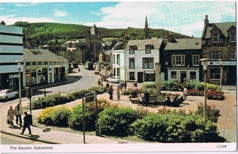 Galashiels Scotland UK Postcard The Square G2308