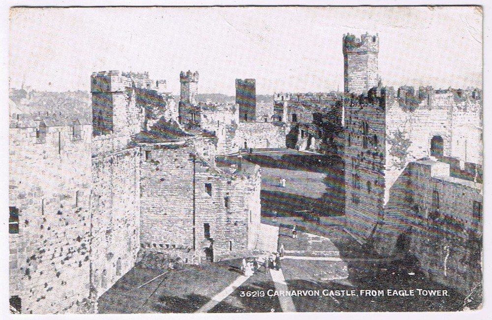 Postcard Carnarvon Castle From Eagle Tower Wales UK