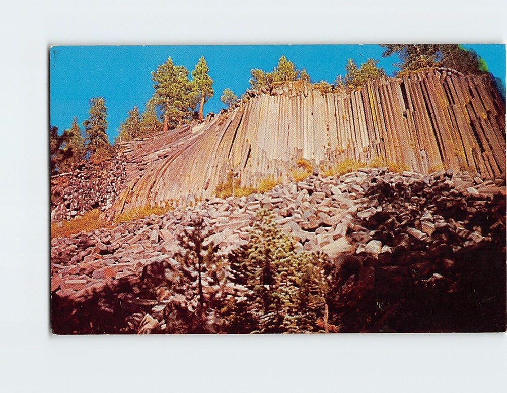 Postcard Devils Postpile National Monument California USA