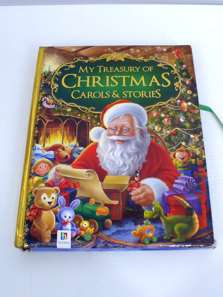 My Treasury of Christmas Carols & Stories Hinkler 2011 Hardcover Gift Book