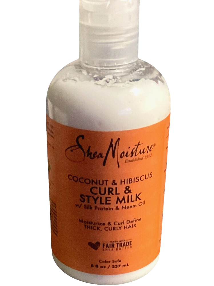 Shea Moisture Coconut Hibiscus Curl & Style Milk 8 oz. Moisturize & Curl Define