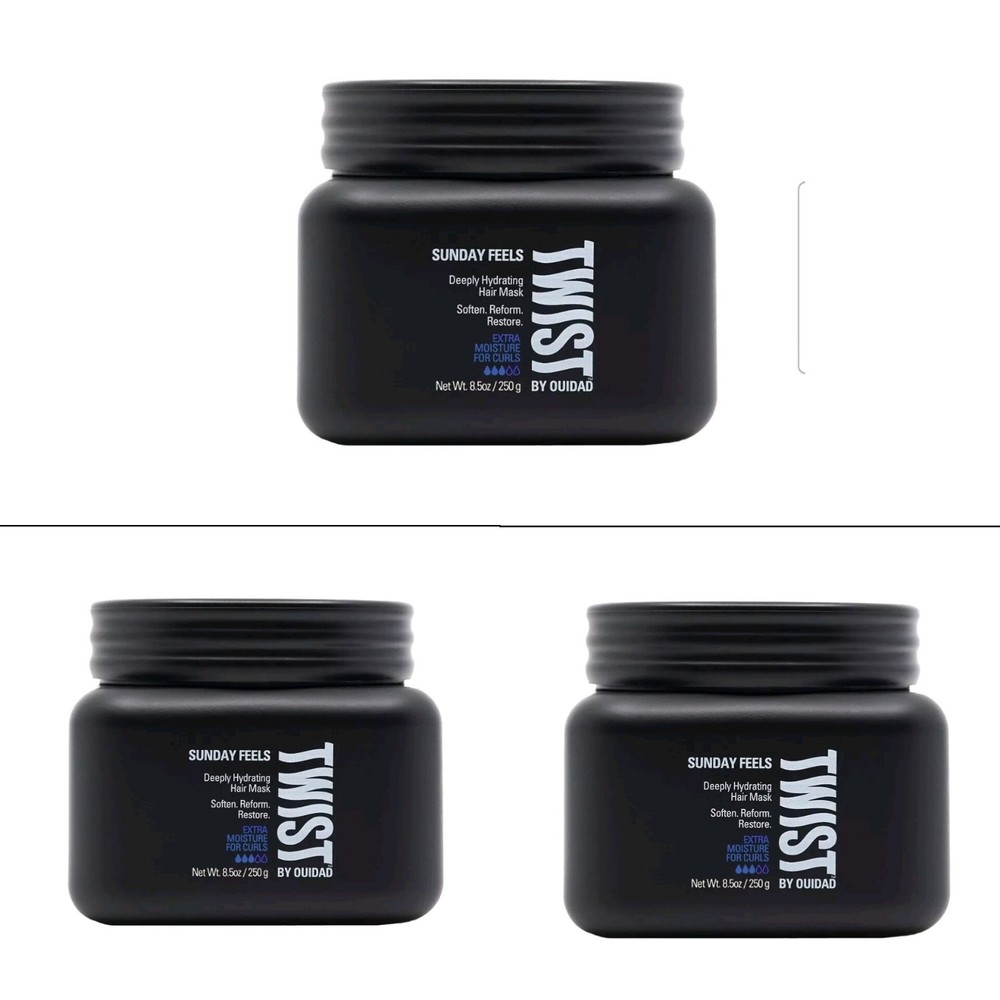Ouidad Sunday Feels 3x Twist Deep Hydrating Hair Mask 8.5oz New