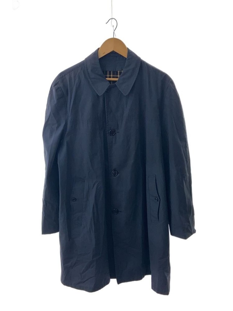 Botany500 Stainless Steel Collar Coat/40/Polyester/Navy/Plain// 1599