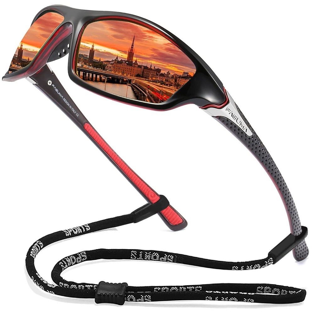 Sports Polarized Sunglasses For Men Cycling Driving Fishing UV400 Protection