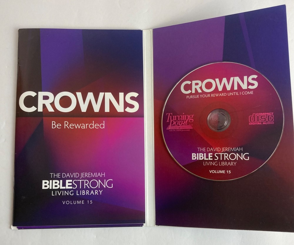 David Jeremiah Bible Strong Living Library Vol 15 Crowns Be Rewarded CD Book