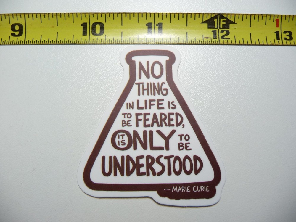 Marie Curie Science Decal Sticker for Teachers and Professors