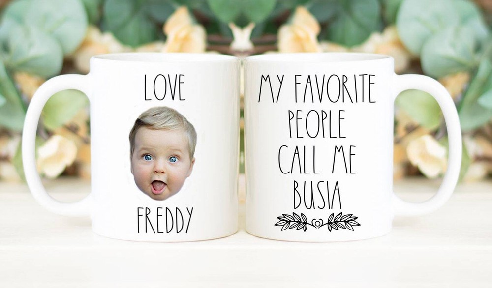 My Favorite People Call Me Busia Coffee Mug Custom Face Mug Personalized With
