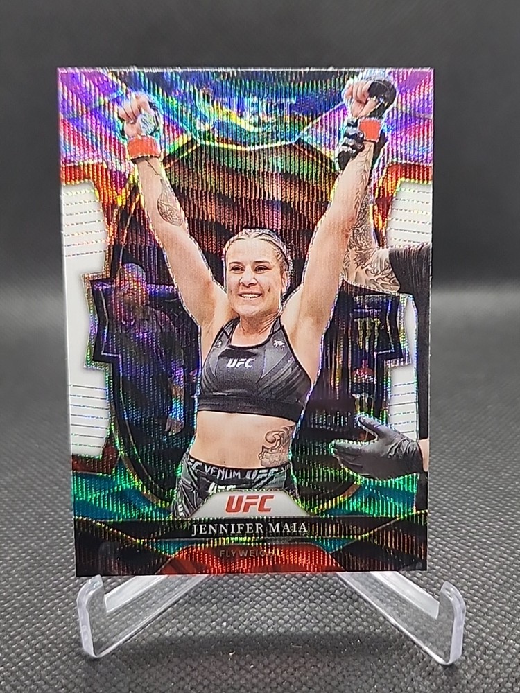 2023 Panini Select UFC - Concourse Jennifer Maia #36 Tri-Color Prizm