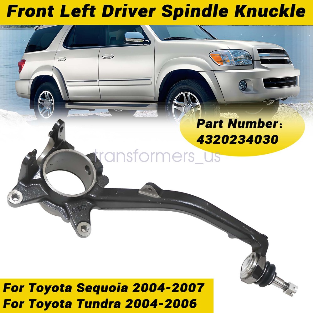 Front Driver Spindle Knuckle For Toyota Sequoia 2004-2007 Tundra 2004-2006 4x2