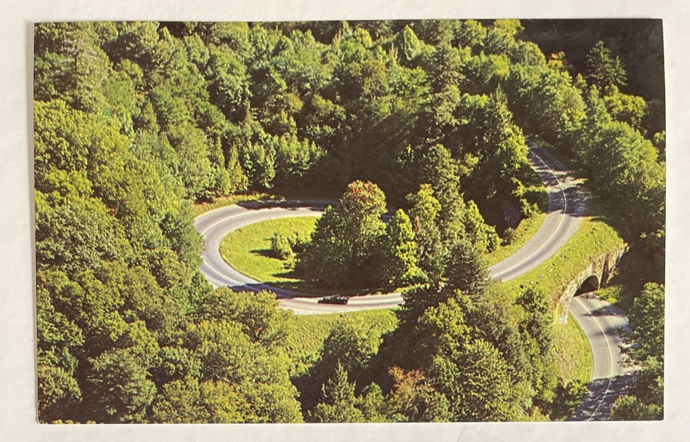 1962 Loop – Over Us 441 Great Smoky Mountains National Park Cline ￼Postcard