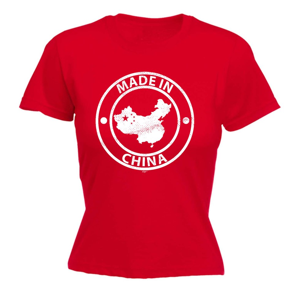 Made In China - Womens T Shirt Funny T-Shirt Novelty gift tshirt
