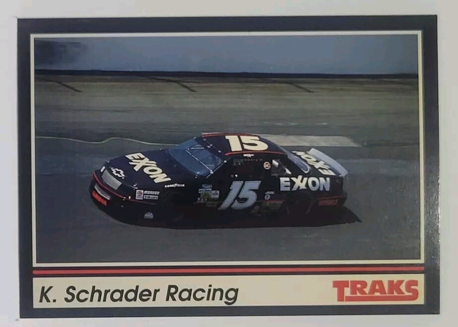 KEN SCHRADER 1991 Traks NASCAR Racing Card #127