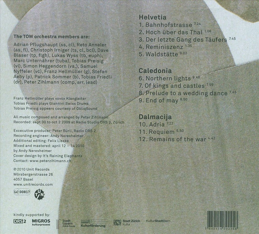 PETER ZIHLMANN/TOW ORCHESTRA TALES OF THE OLD WORLD NEW CD