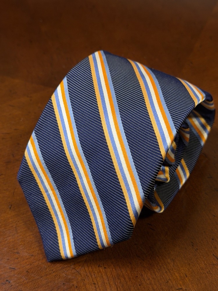Façonnable Men's Silk Striped Necktie Made In Italy