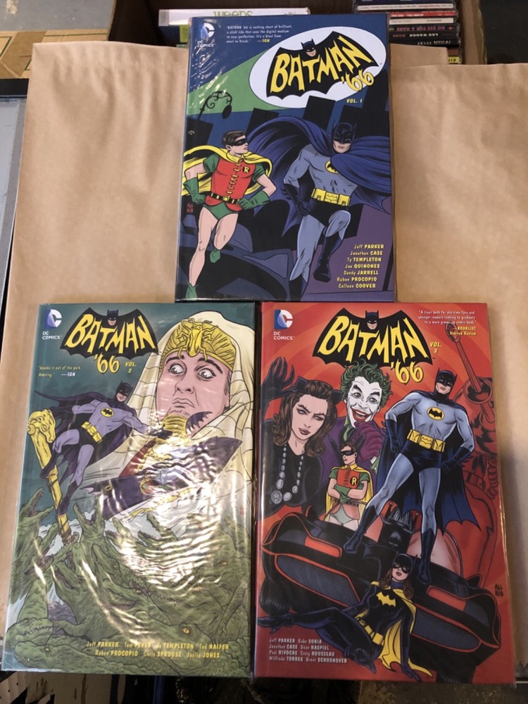 Batman 66 Vol. 1 2 & 3 DC Comics Graphic Novels by Jeff Parker Jonathan Case