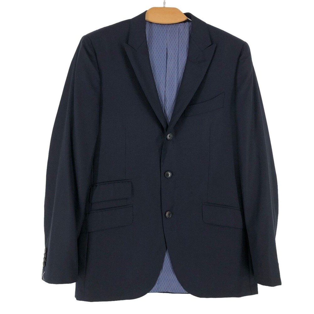 SUITSUPPLY La Spalla Wool Blazer Jacket Size EU:52; UK:42L; US:42L