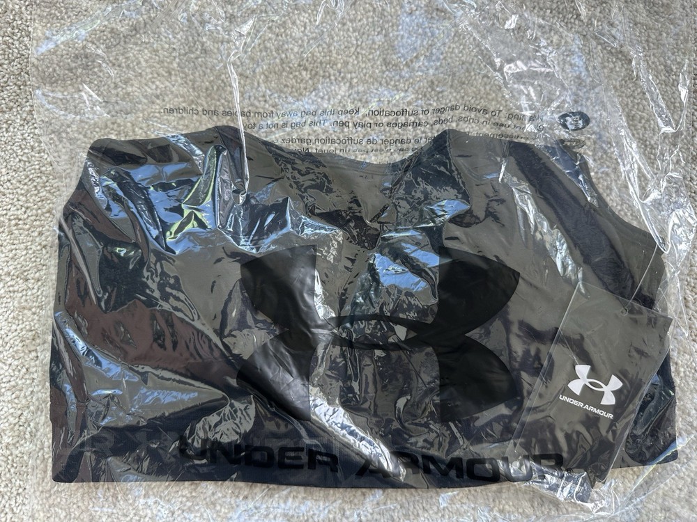 Under Armour UA Crossback Mid Sports Bra - Medium Support Black Size M