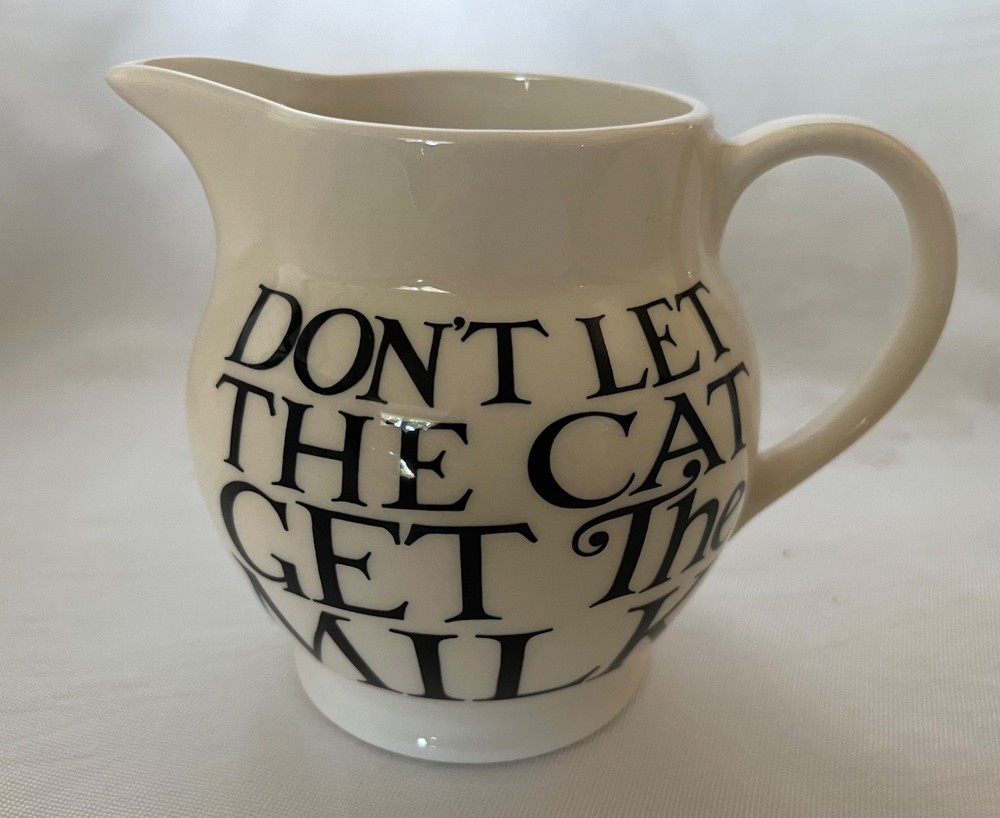 Vintage EMMA BRIDGEWATER Toast & Marmalade Creamer / Jug - Don't Let the Cat Get