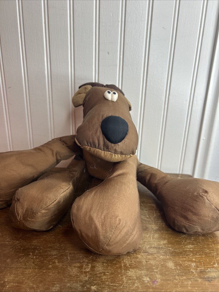 VTG Hallmark Cards Rodney the Reindeer Nylon Stuffed Plush Brown Christmas