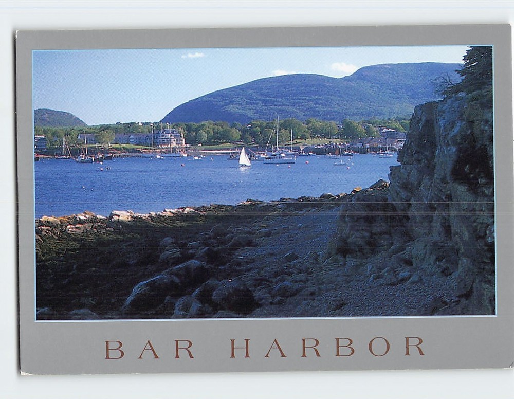 Postcard Bar Harbor & Acadia National Park Maine USA-image
