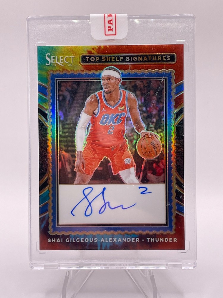 2024 Panini Select Shai Gilgeous Alexander Top Shelf Auto Tie Dye /25 AC