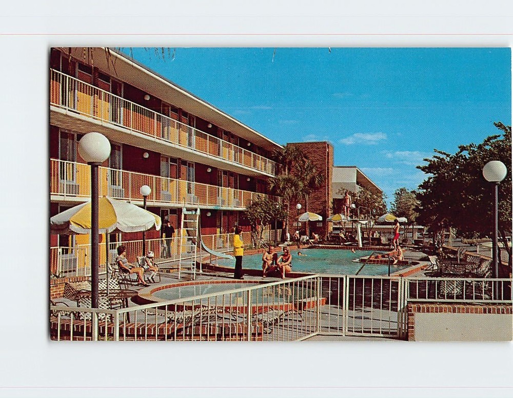 Postcard Davis Bros. Cafeterias & Motor Lodges Orlando Florida USA