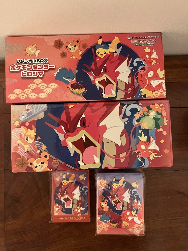 Hiroshima Pokemon Center Box With Sleeves And Deck Box *No Promo Card*
