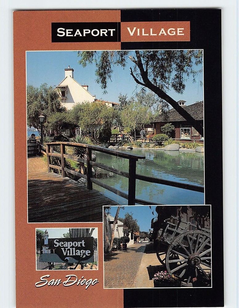 Postcard Seaport Village San Diego California USA