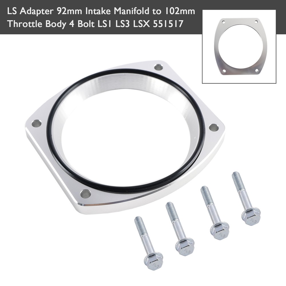 92mm to 102mm 4-Bolt LS1 LS3 Throttle Body Adapter 551517
