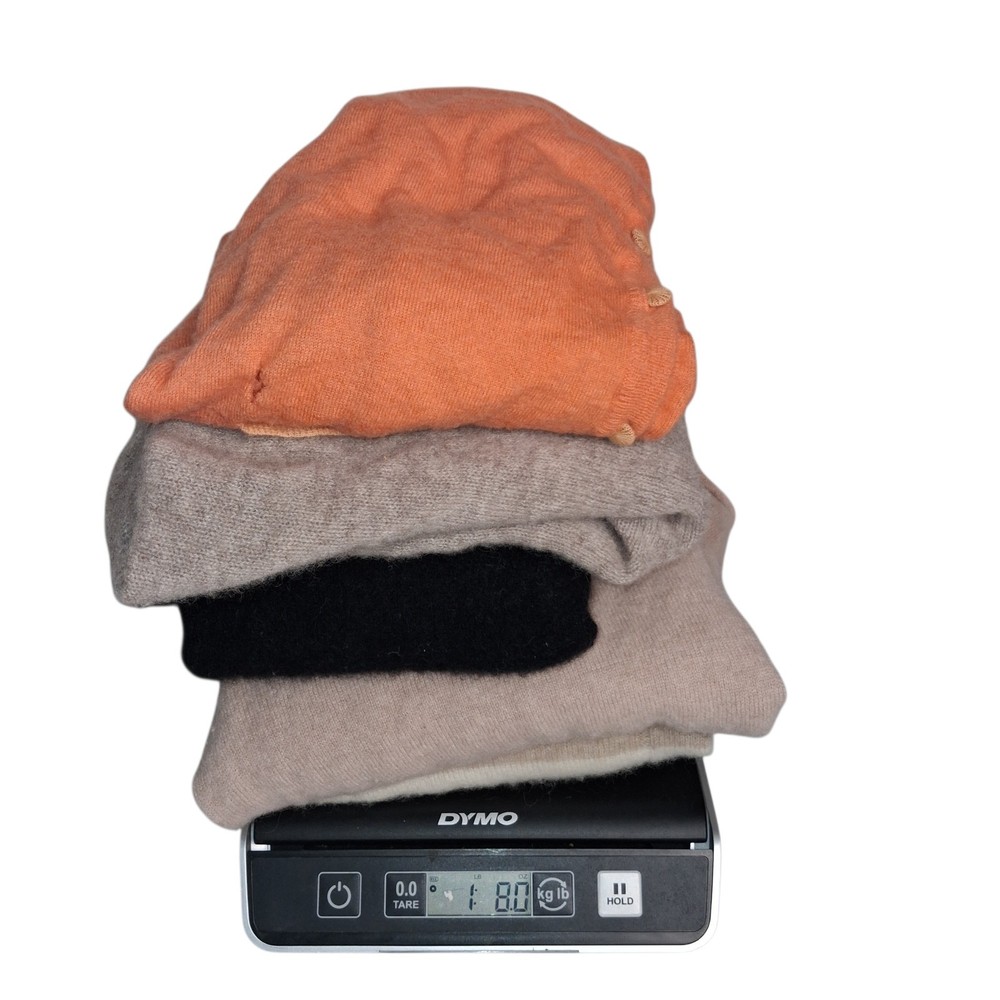 Lot of 5 100% Cashmere Sweaters Cutter Bundle FLAWED Upcycle DIY  Crafters