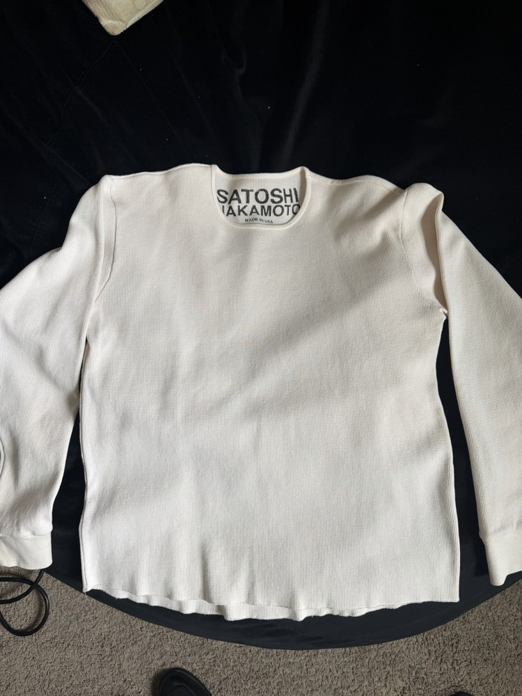 SATOSHI NAKAMOTO LUKE THERMAL SHIRT - Size LARGE  NWT