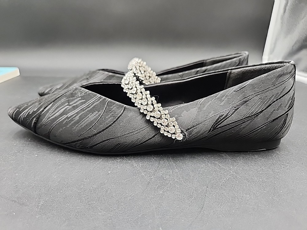 Birdies Goldfinch Crystal Pointed Toe Strap Flat Size 8.5 1202-19