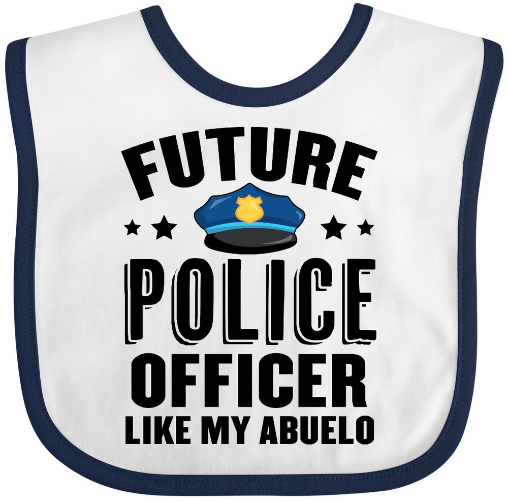 Inktastic Future Police Officer Like My Abuelo Baby Bib Occupations Kids Grandpa-image