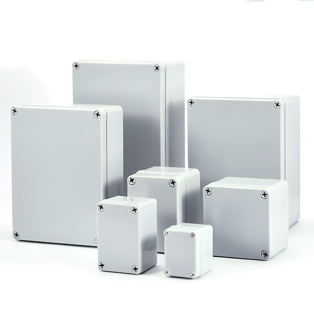 Waterproof Electrical Project Enclosure ABS Wall Mount Junction Box Nylon Screws-image