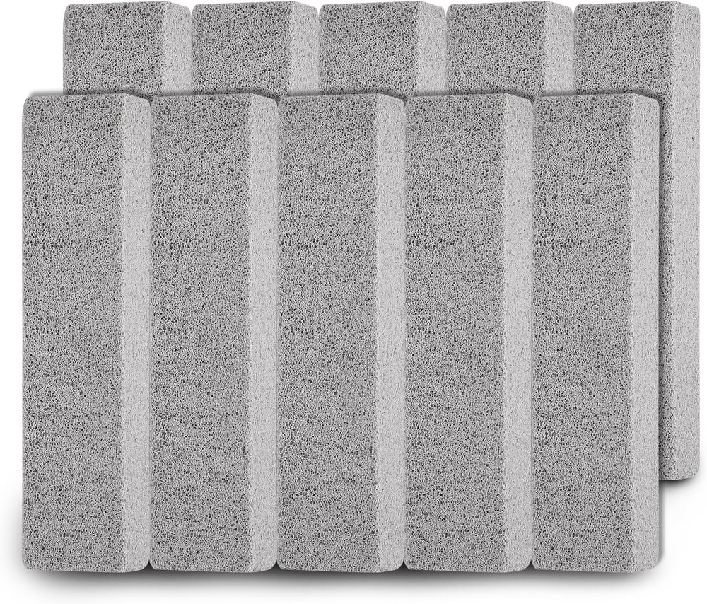 10 Pumice Stone Toilet Cleaning Bowl Stick Cleaner Sink Bathtub Pool Shower Gril