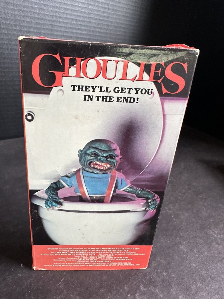 Ghoulies 1985 Vestron Video Classic 80's Horror Movie VHS Vintage #M17