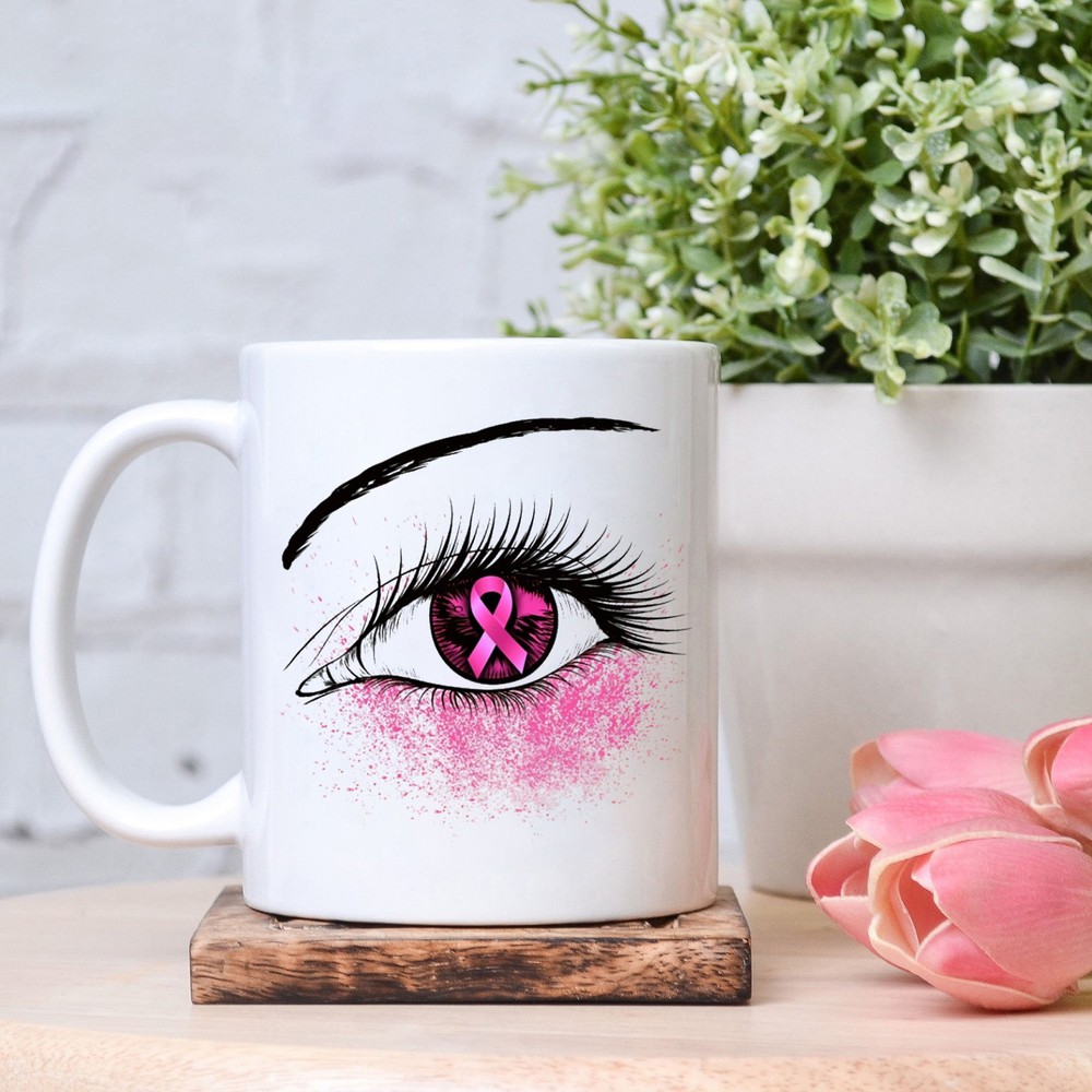 Breast Cancer Eyes Mug Cancer Survivor Mug Cancer Patient Gift Breast Cancer