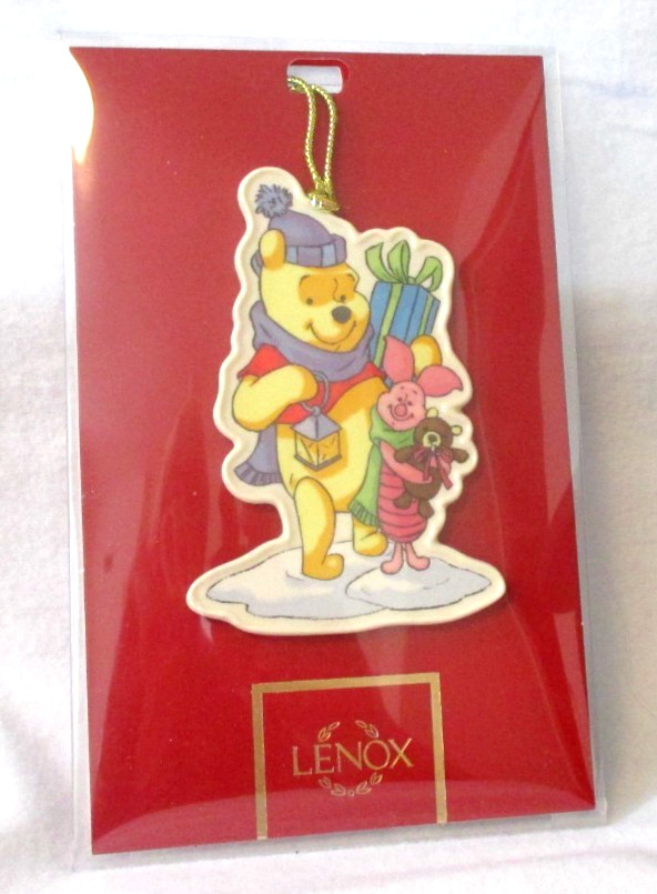 Lenox--2026--Disney --Winnie the Pooh Flat Porcelain Ornament--4