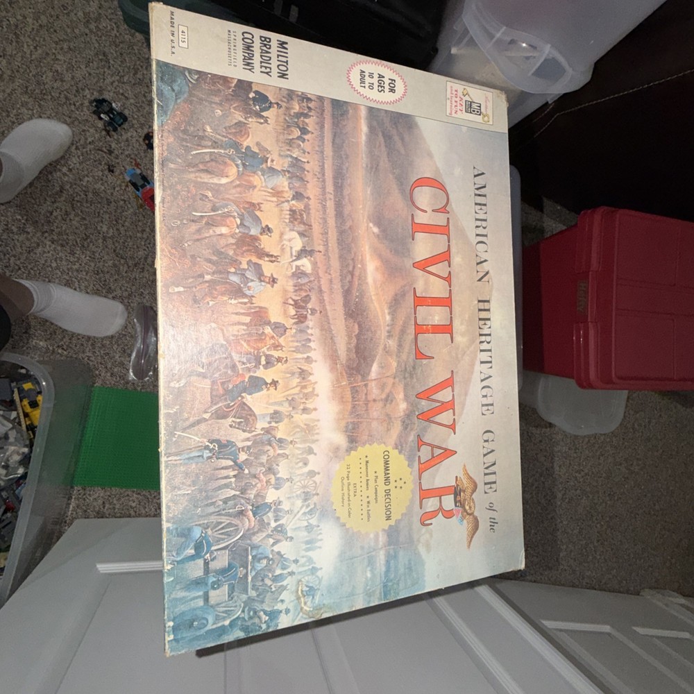 American Heritage Game of the Civil War Milton Bradley