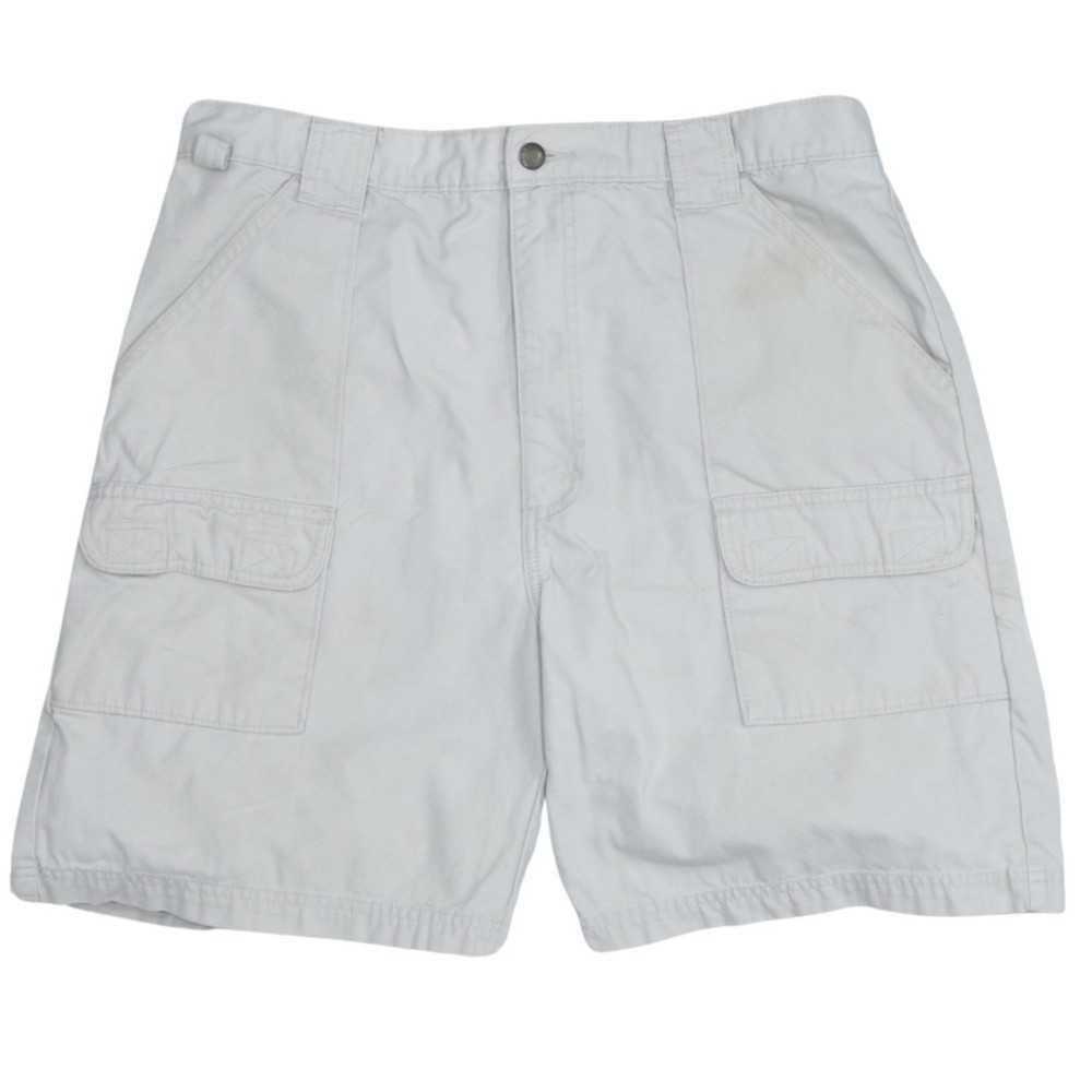 Wrangler Mens Cargo Shorts Beige Cotton Canvas Relaxed Fit Utility Pockets XL