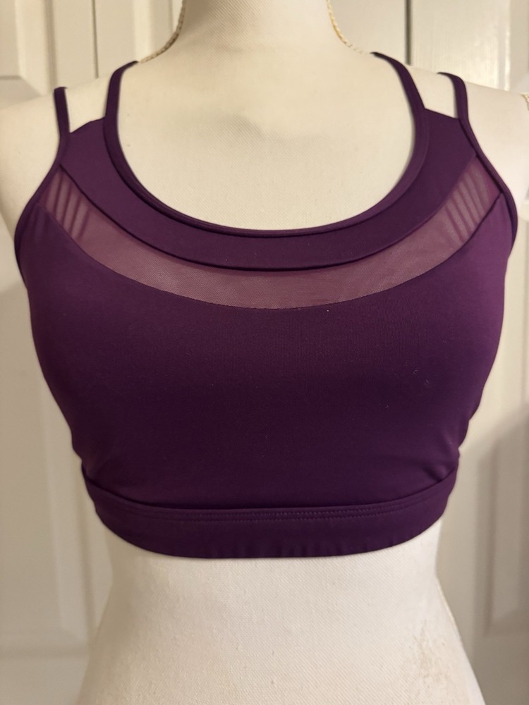 Victoria's Secret Sports Bra Deep Violet Medium EUC
