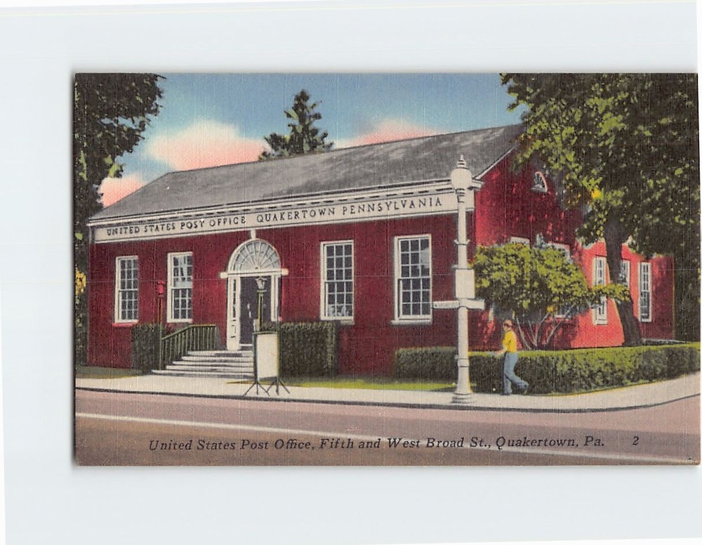 Postcard United States Post Office Quakertown Pennsylvania USA