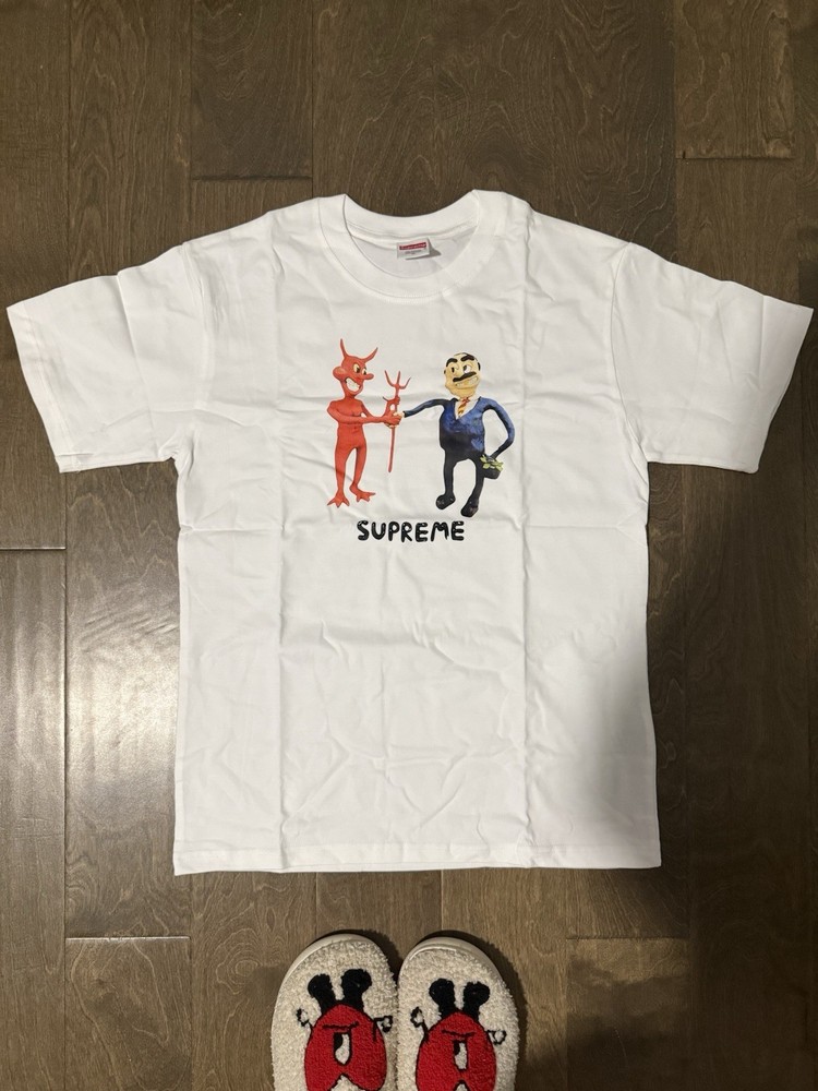 SUPREME BUSINESS TEE WHITE MEDIUM
